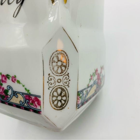 Vintage Victoria Czechoslovakia “Barley” Porcelain Canister (No Lid) - Picture 11 of 14